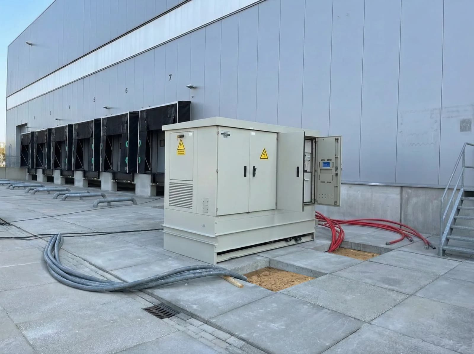 Tijdelijk compactstation als provisorium, geplaatst door M2E in Hoofddorp